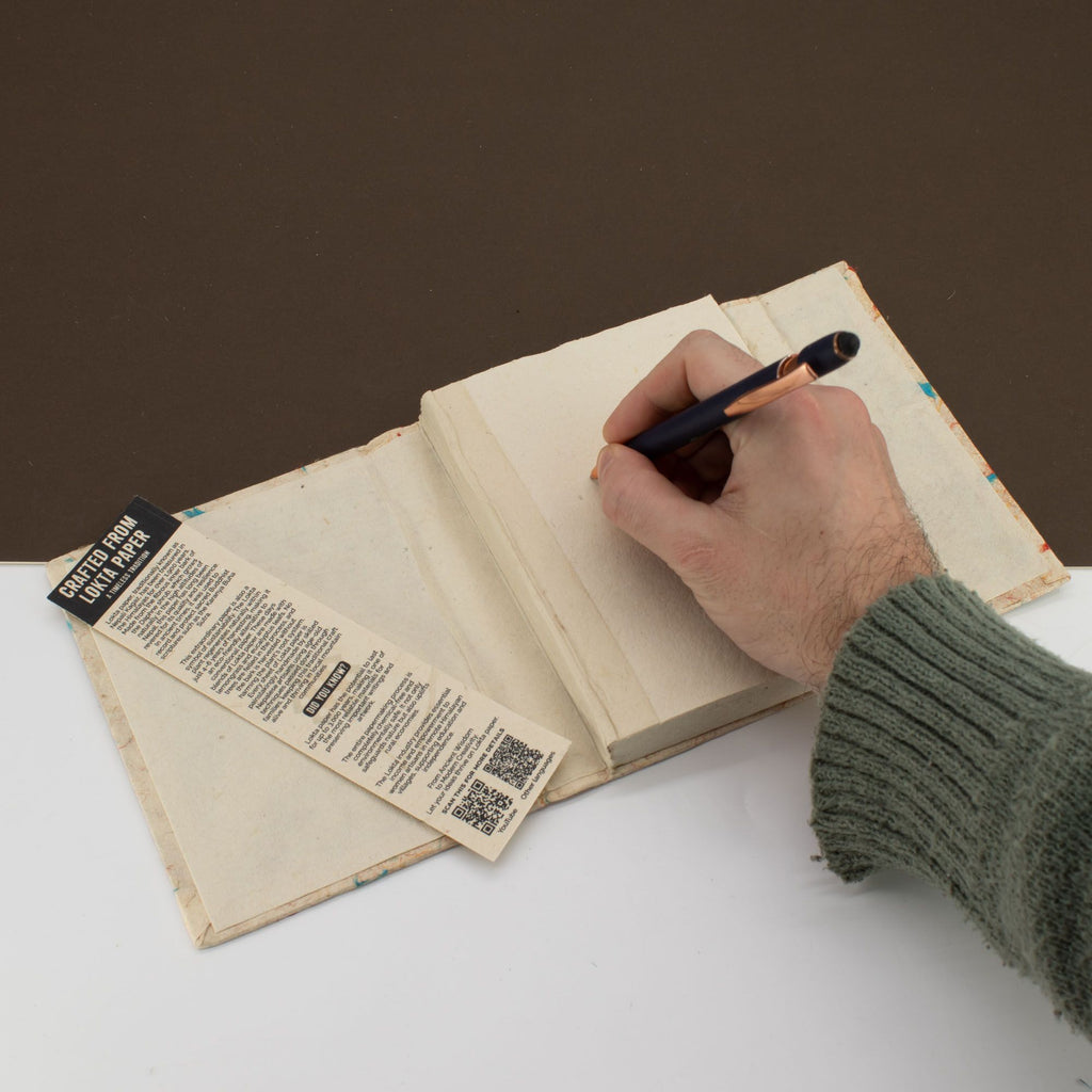 Lokta Mixed Colour Cotton Notebook Mini for Creative Note Taking
