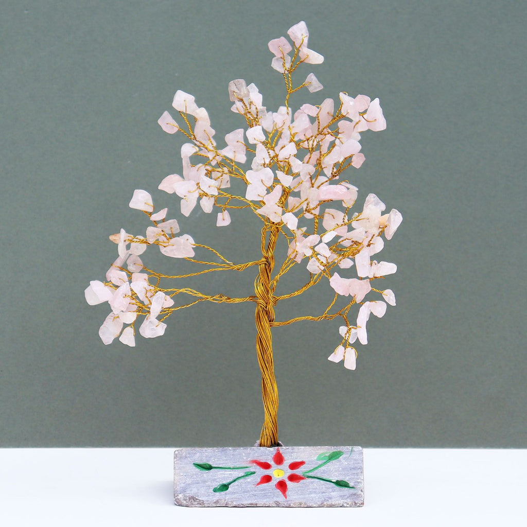 Rose Quartz Gemstone Tree 160 Stone for Home Decor
