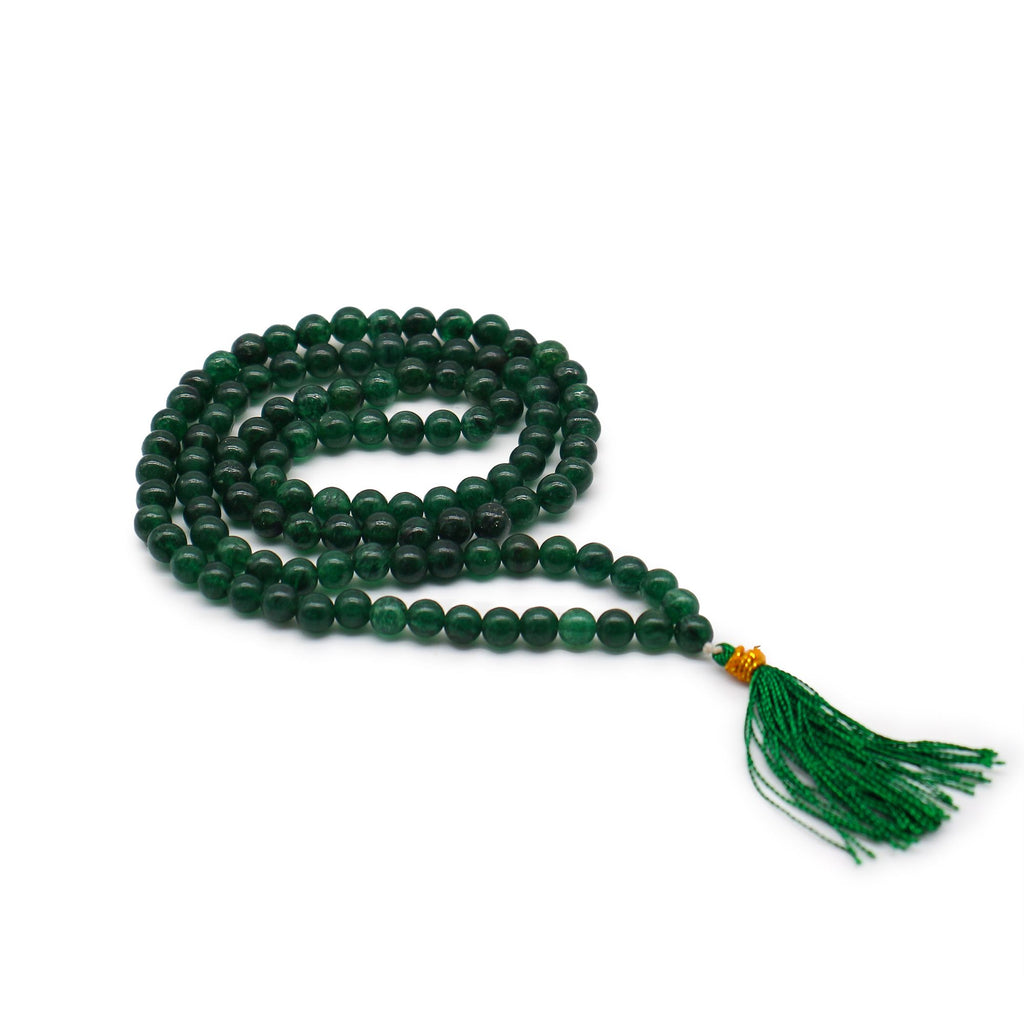 108 Bead Mala Jade Gemstone Beads for Chanting Practice