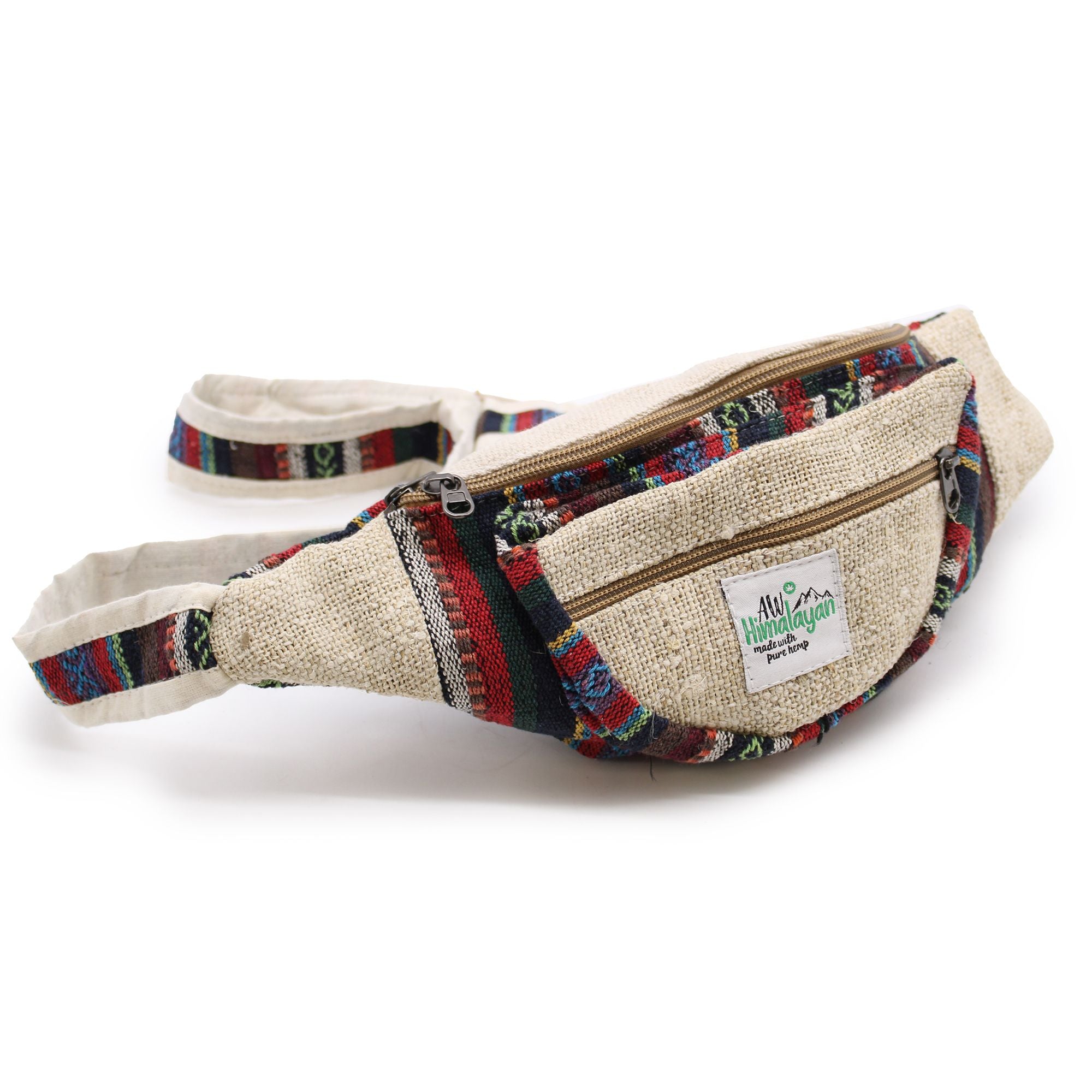 Bum Bag Hemp and Cotton in Assorted Colours for Everyday Use
