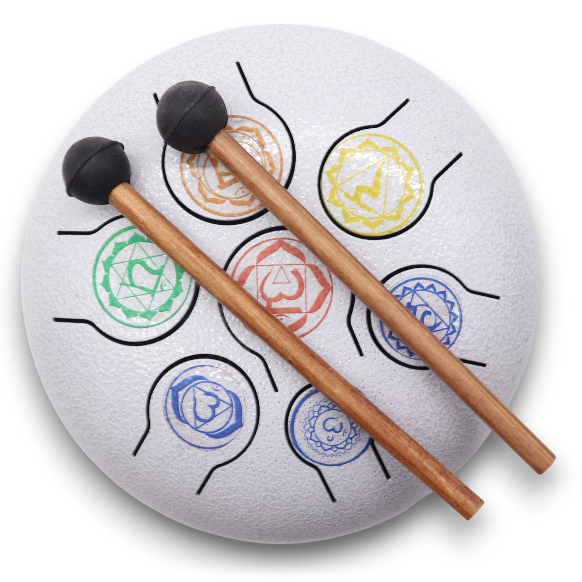 Med Hapi Drum 7 Chakra Soothing Steel Tongue Drum for Relaxation