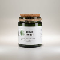 Greenman Woodwick Soy Candle - Cedar Citrus