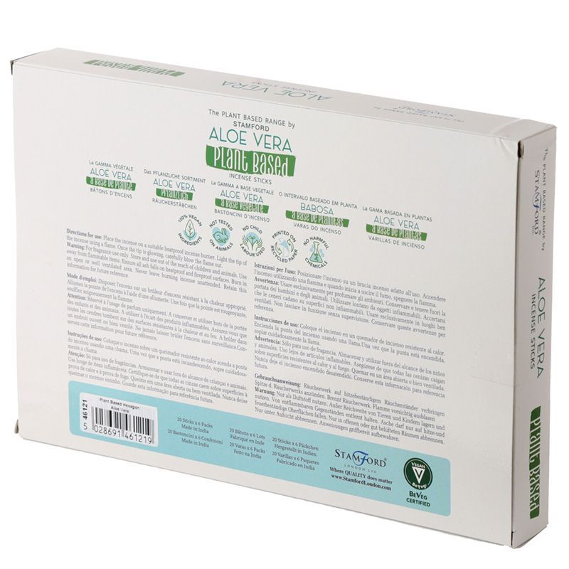Aloe Vera Plant Based Incense Sticks for Refreshing Aroma