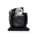 Tabletop Water Feature with Water Pot and Crystal Ball Accent