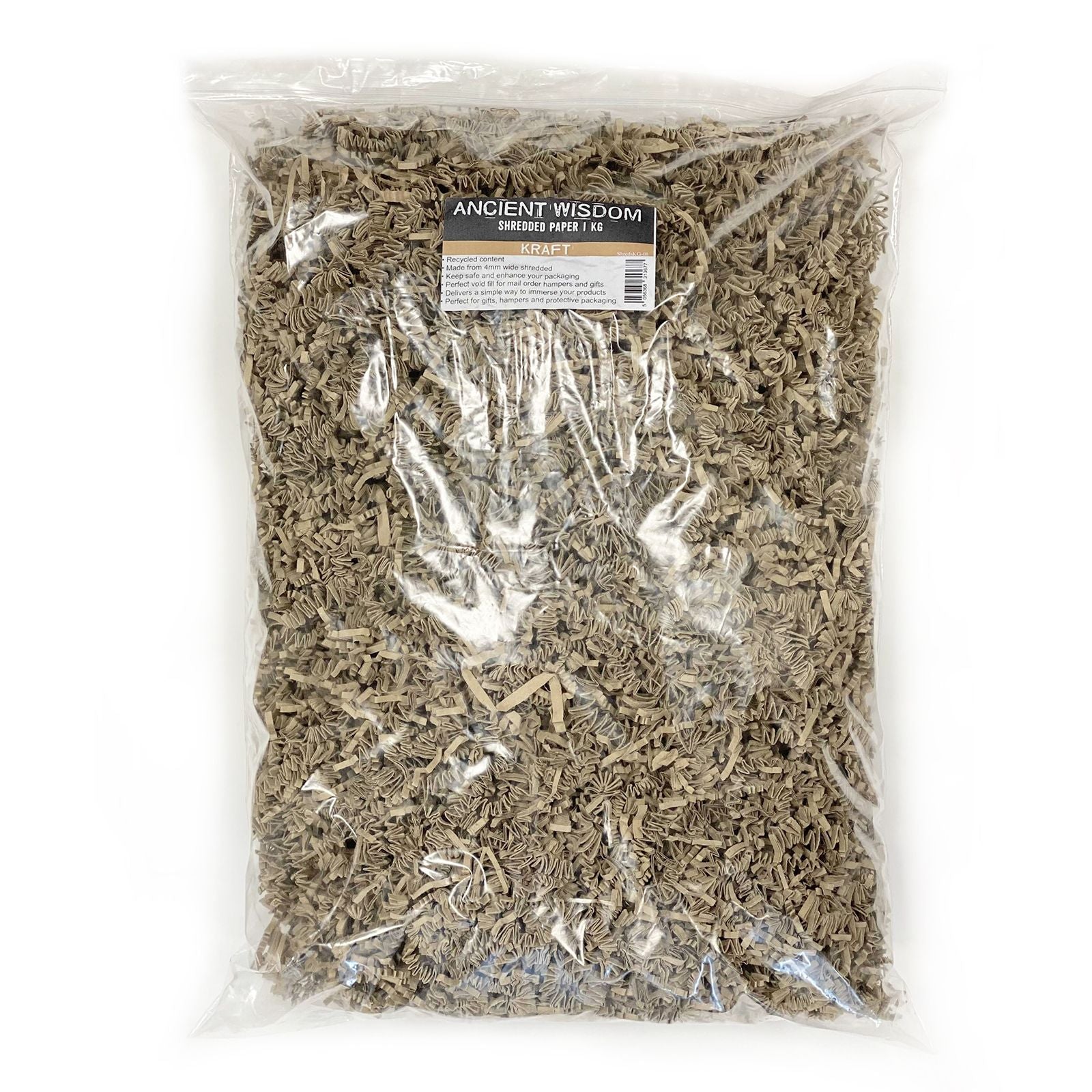 SizzlePak Shredded Paper Kraft 1KG Bag for Gift Wrapping Supplies