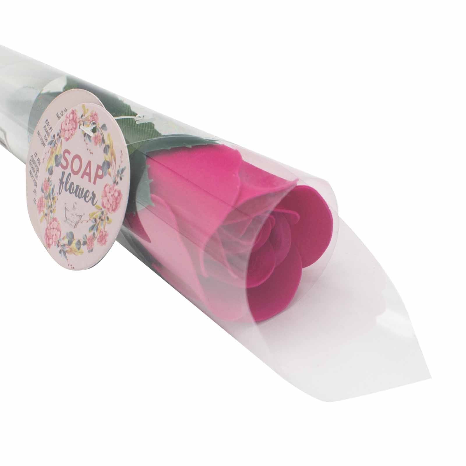 Small Pink Rose Soap Flower for Home Decor and Gifting