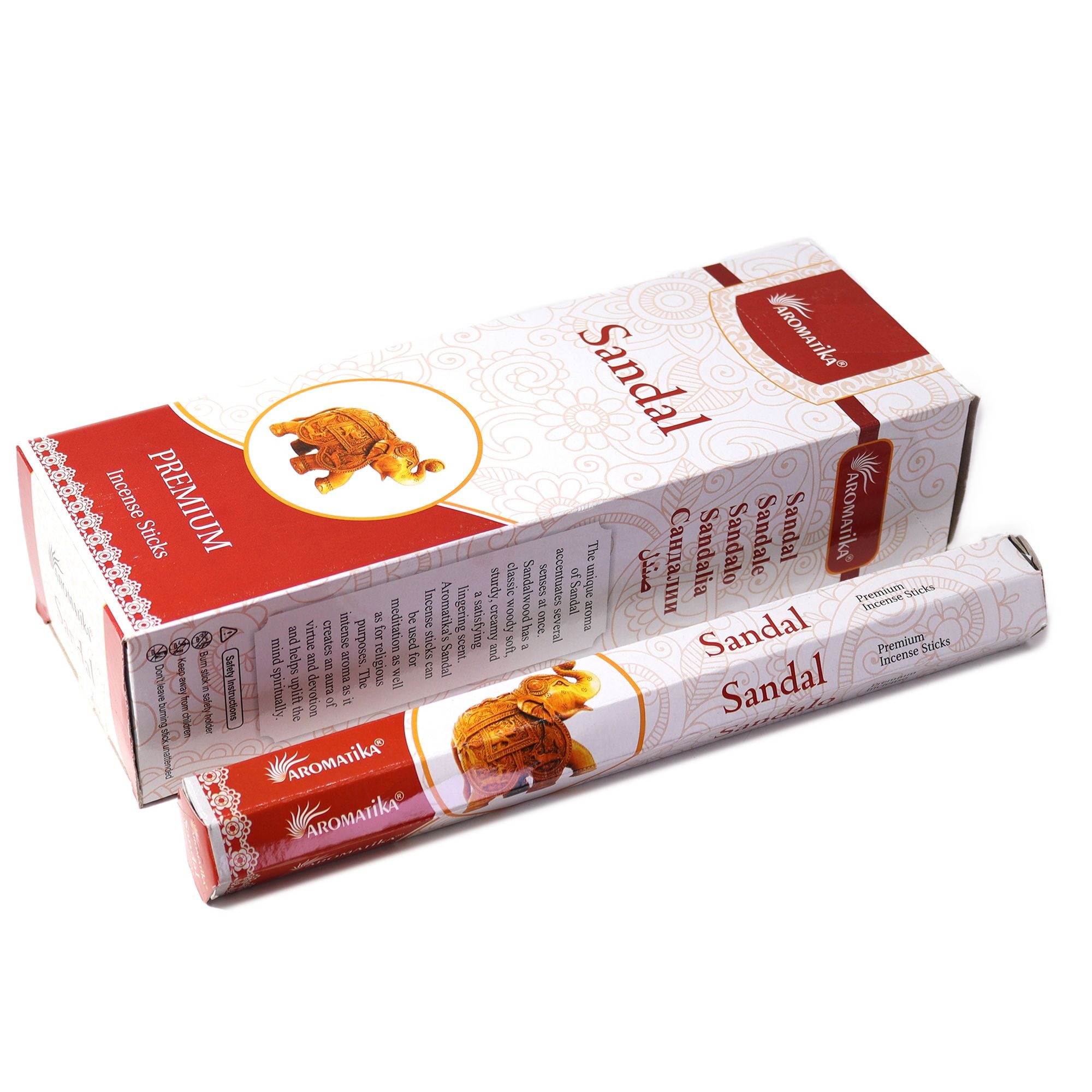 Aromatika Sandal Scented Hex Incense Sticks for a Clean Burn