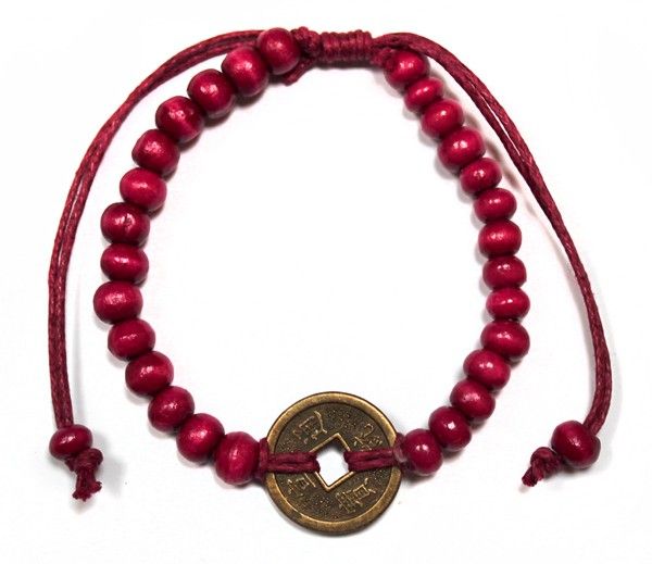 Good Luck Feng Shui Bracelets in Red for Prosperity and Success