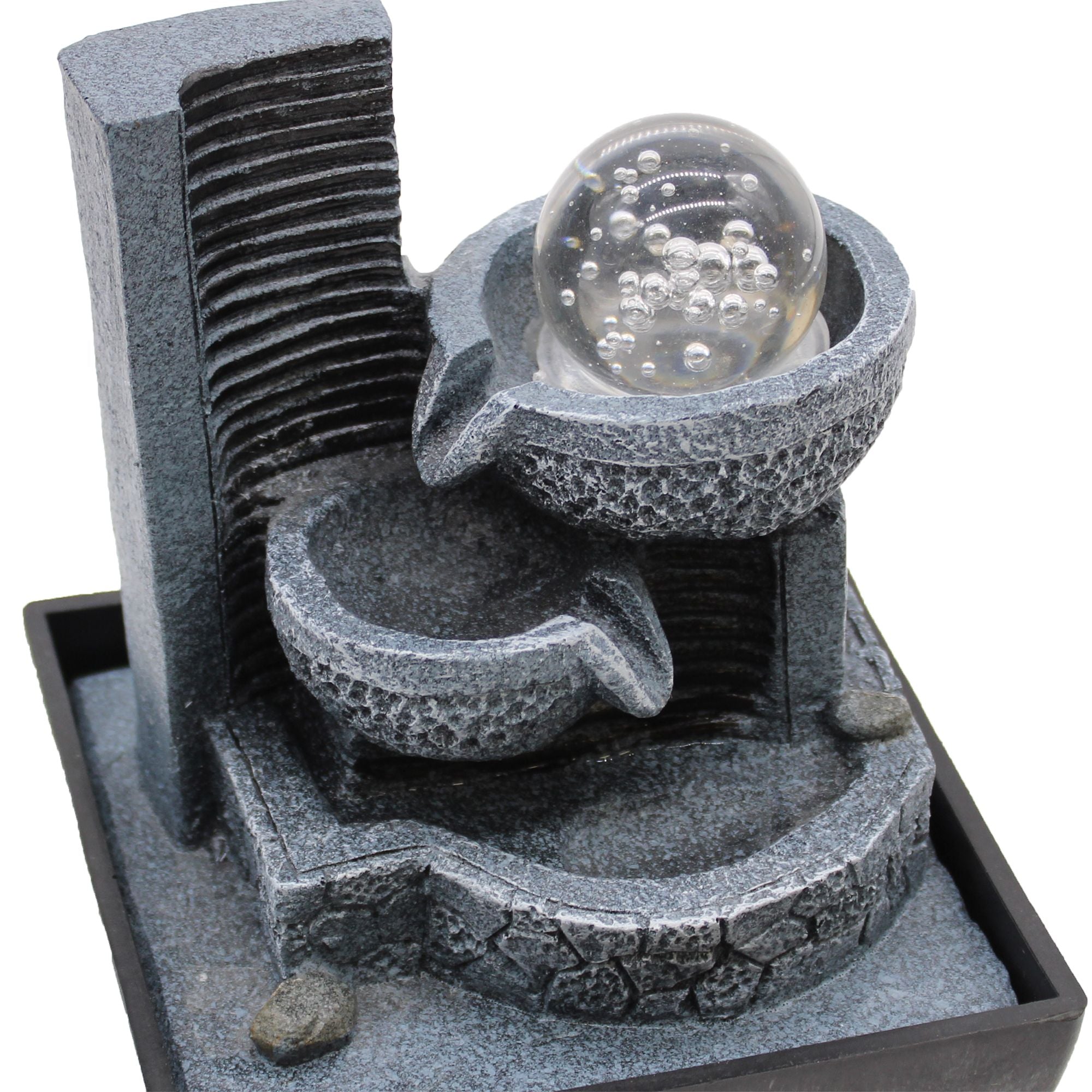 Tabletop Water Feature 18cm with Relaxing Pouring Pots Design