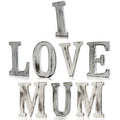 Shabby Chic Letters I LOVE MUM for Personalised Home Decor