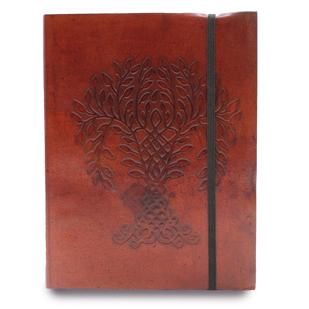 Medium Tree of Life Design Notebook with Secure Strap for Writing