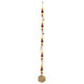 Indian Chimes Brass Flower of Life with Rudraksha Beads Bells
