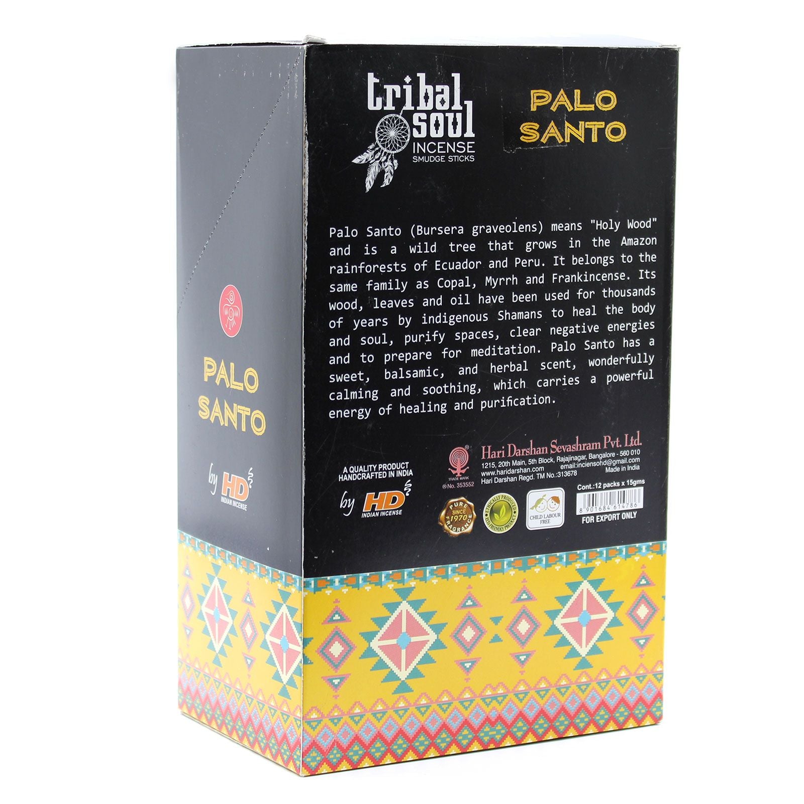 Tribal Soul Incense Sticks Palo Santo for Calming Aromatic Experience