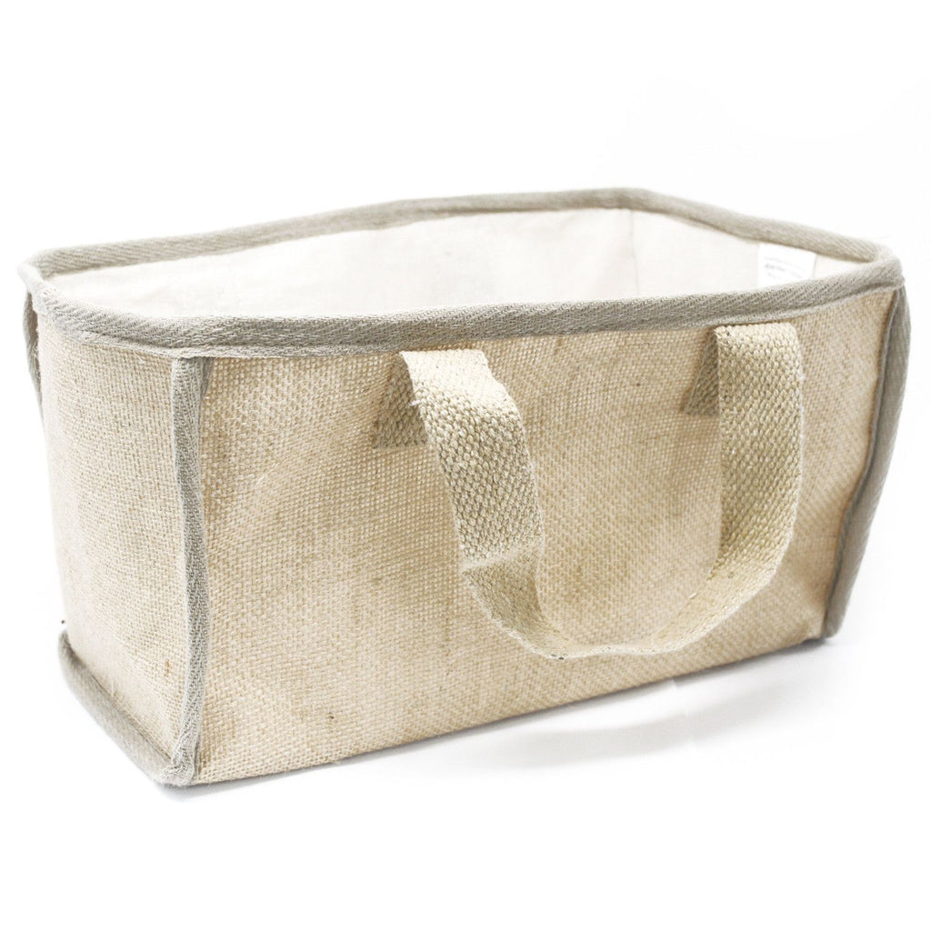 Large Eco Friendly Shopping Basket in Natural Jute and Cotton