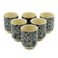 Charming Blue Pattern Herbal Tea Cups for Elegant Gatherings