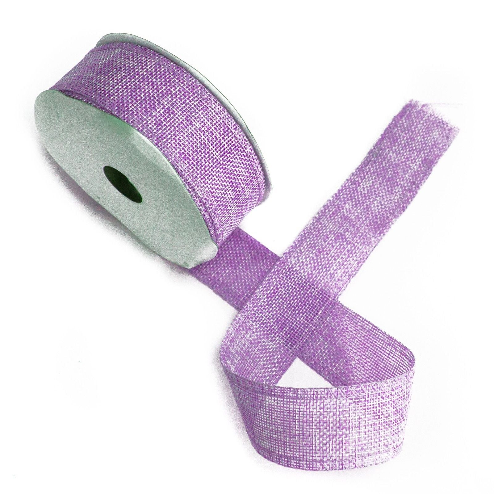 Natural Texture Ribbon 38mm x 20m in Lavender for Gift Wrapping