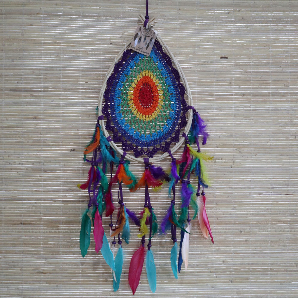Bali Dream Catchers Medium Multi Teardrop Design for Home Decor