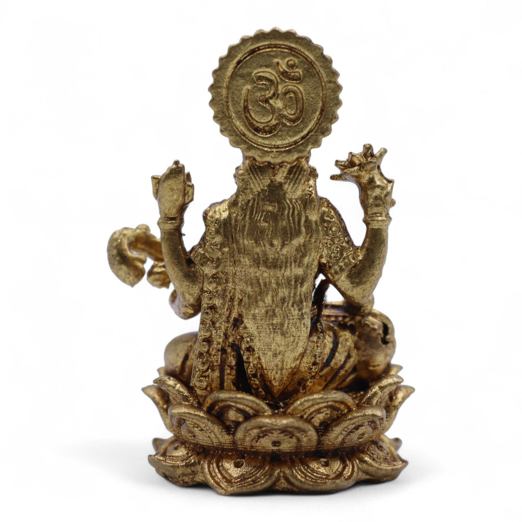 Brass Miniature Gods Saraswati Statue for Wisdom and Learning