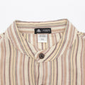 Nomad Sari Grandad Shirt in Brown Beige for Effortless Style XL