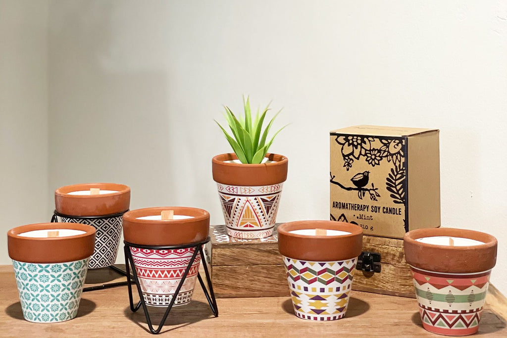 Agnes + Cat Herb Garden Candles Rosemary for Fresh Home Fragrance