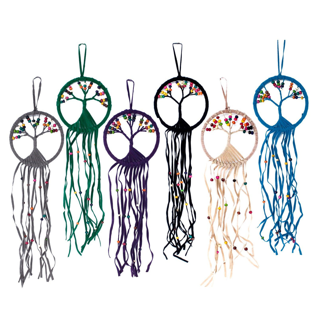 Tree of Life Dreamcatcher 12cm Assorted for Boho Home Decor