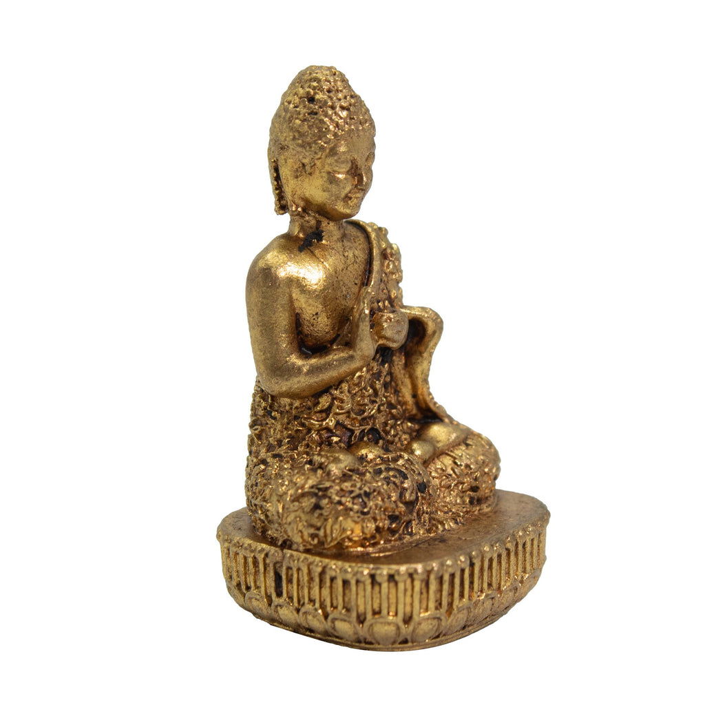 Brass Miniature Buddha Figure Elegant Decorative Accent for Home