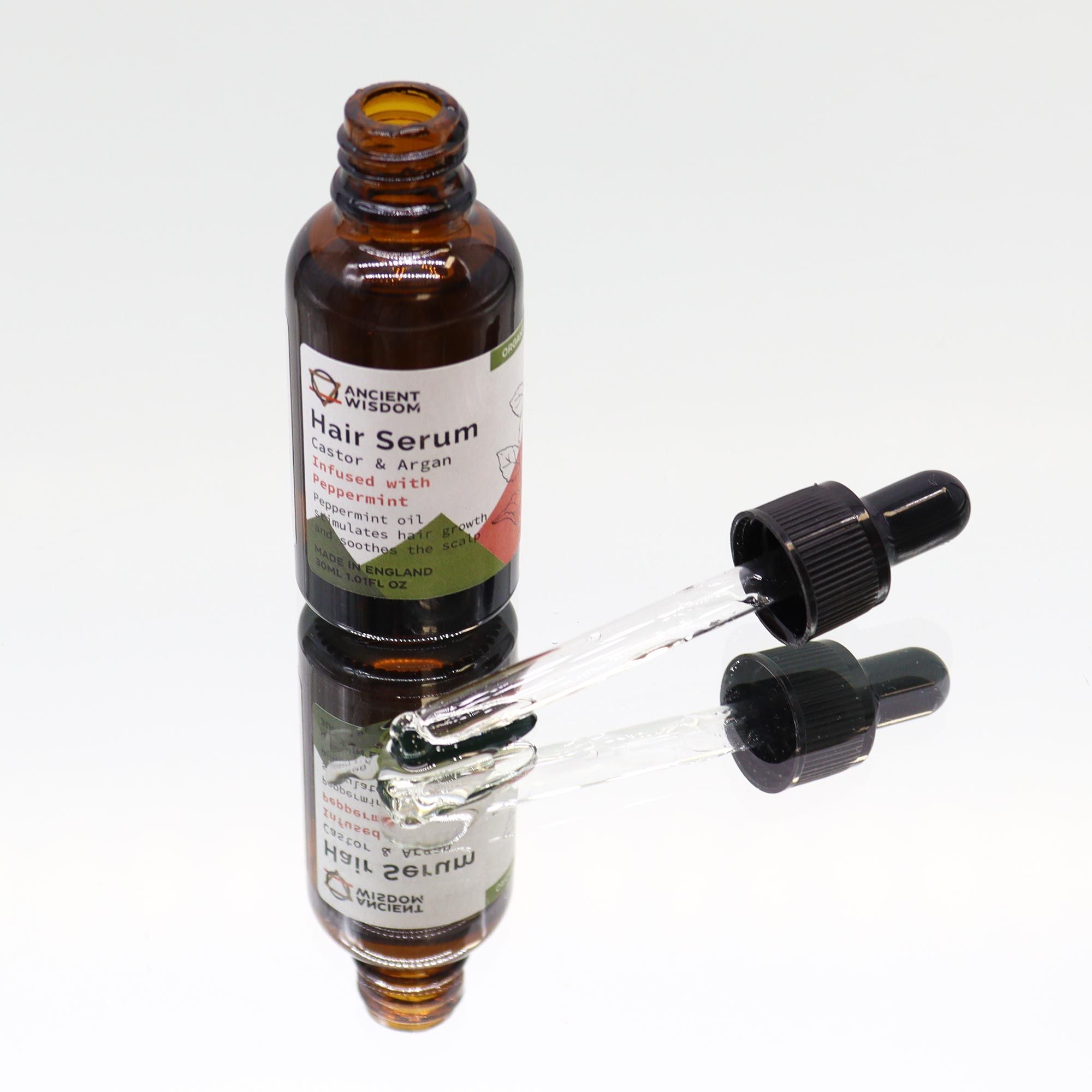 Organic Hair Serum 30ml Peppermint for Healthy Hair Growth