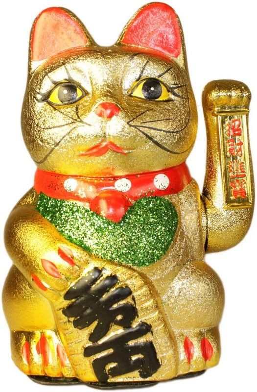 Large Money Cat Lucky Waving Chinese Cat for Prosperity Display