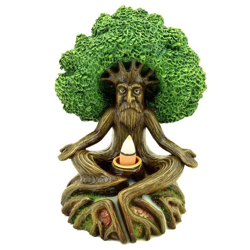 Wise Old Tree Man of the Forest Backflow Incense Burner for Relaxation