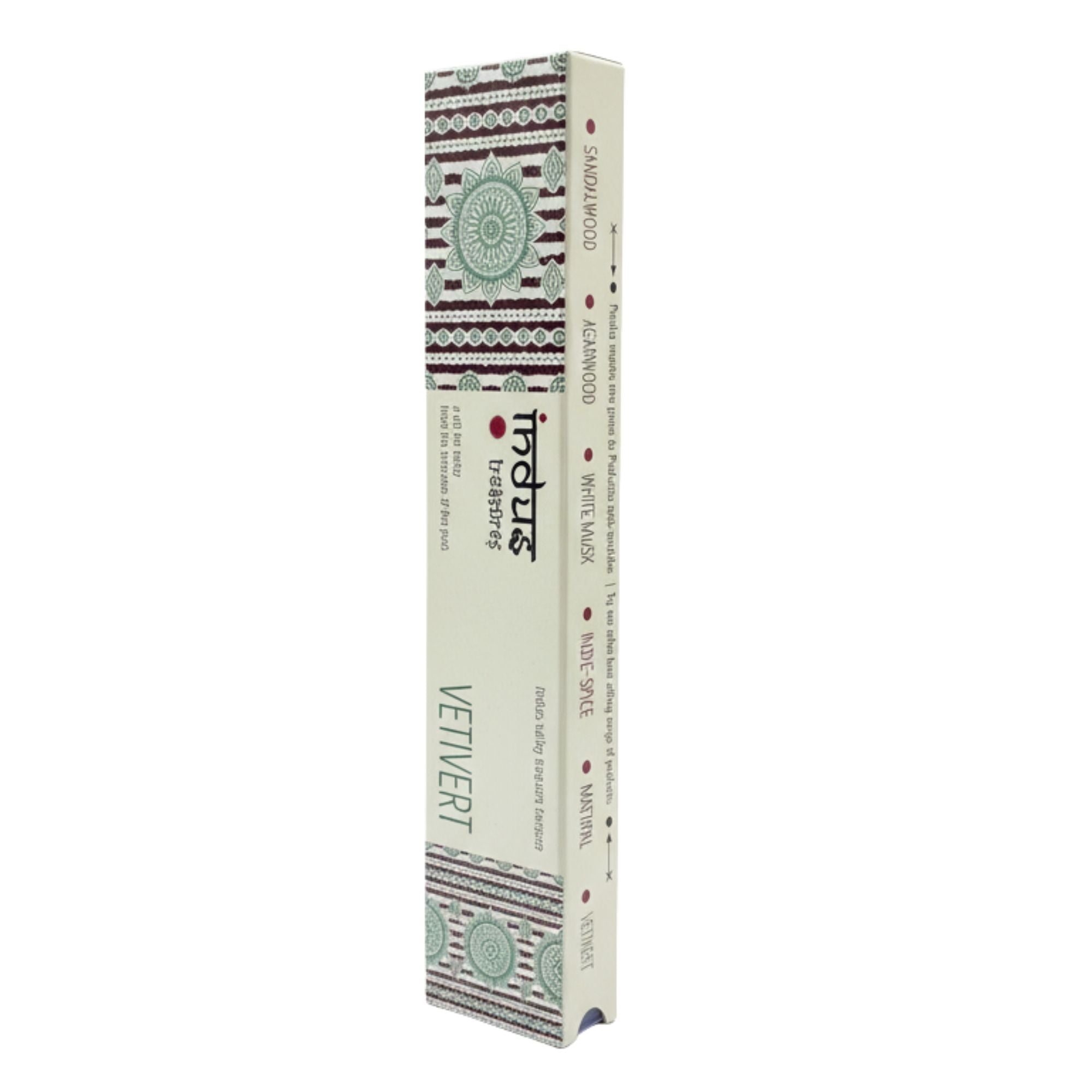 Indus Treasures Vetivert Incense Sticks 15g Pack for Relaxation