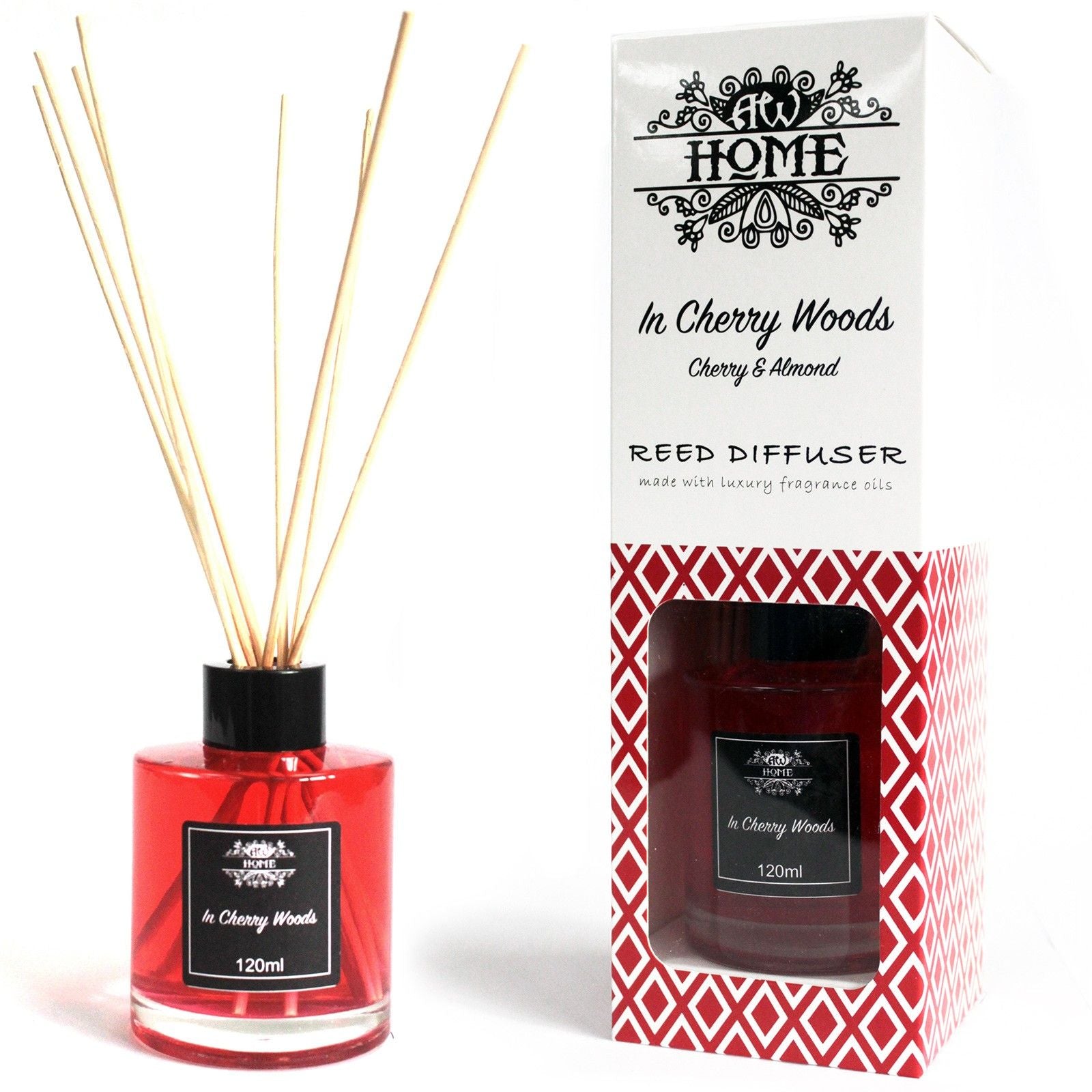 120ml Reed Diffuser in Enchanting Cherry Woods for Home Fragrance