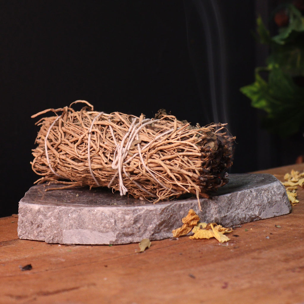 Banjara Vetiver Smudge Stick for Grounding and Enhanced Focus