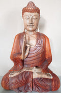 Hand Carved Buddha Statue 60cm Teaching Transmission Design