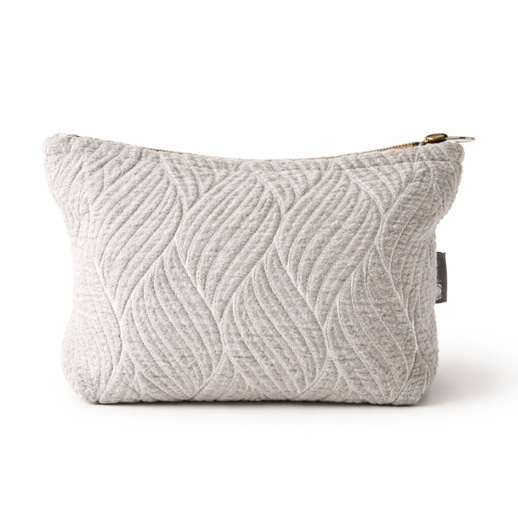 Nomad Sari Indian Jacquard Toiletry Bag with Moonlit Weave Design