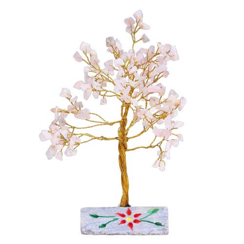 Rose Quartz Gemstone Tree 160 Stone for Home Decor