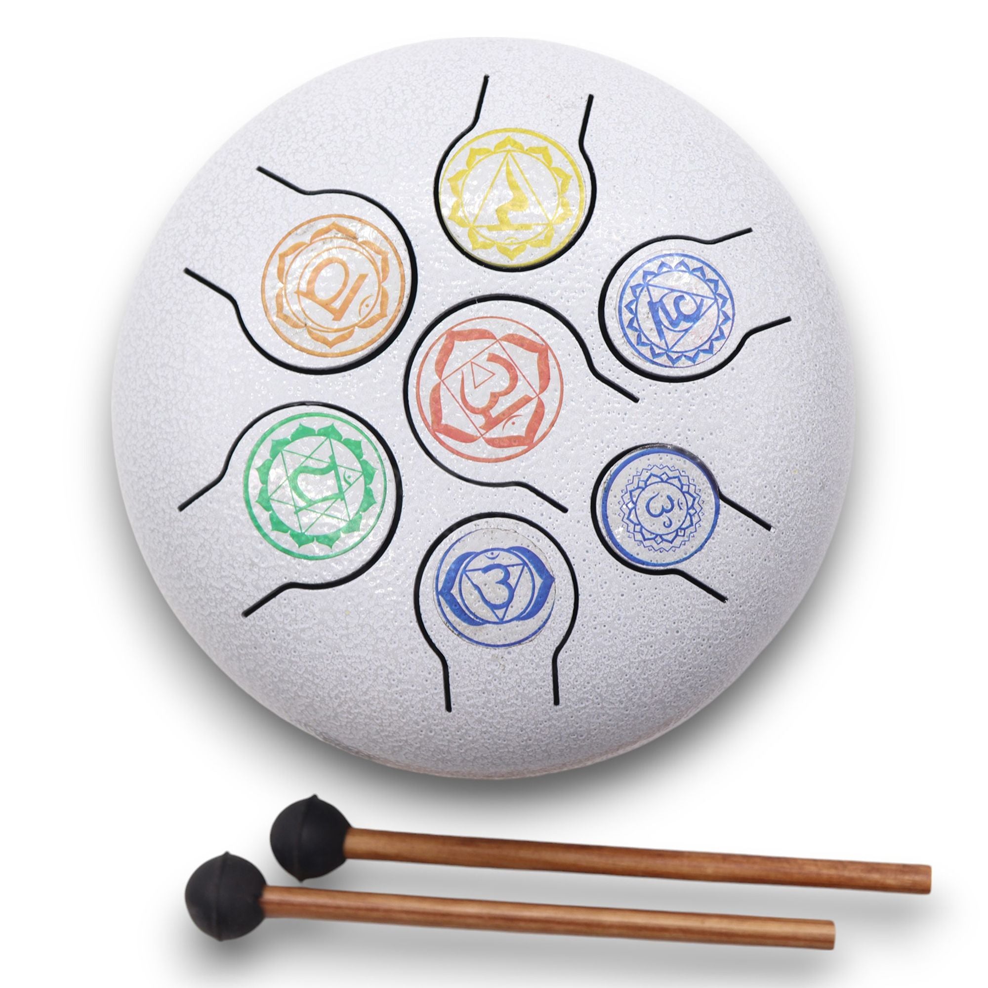 Med Hapi Drum 7 Chakra Soothing Steel Tongue Drum for Relaxation