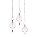 Rock Quartz Sphere Pendulums for Dowsing and Magical Divination