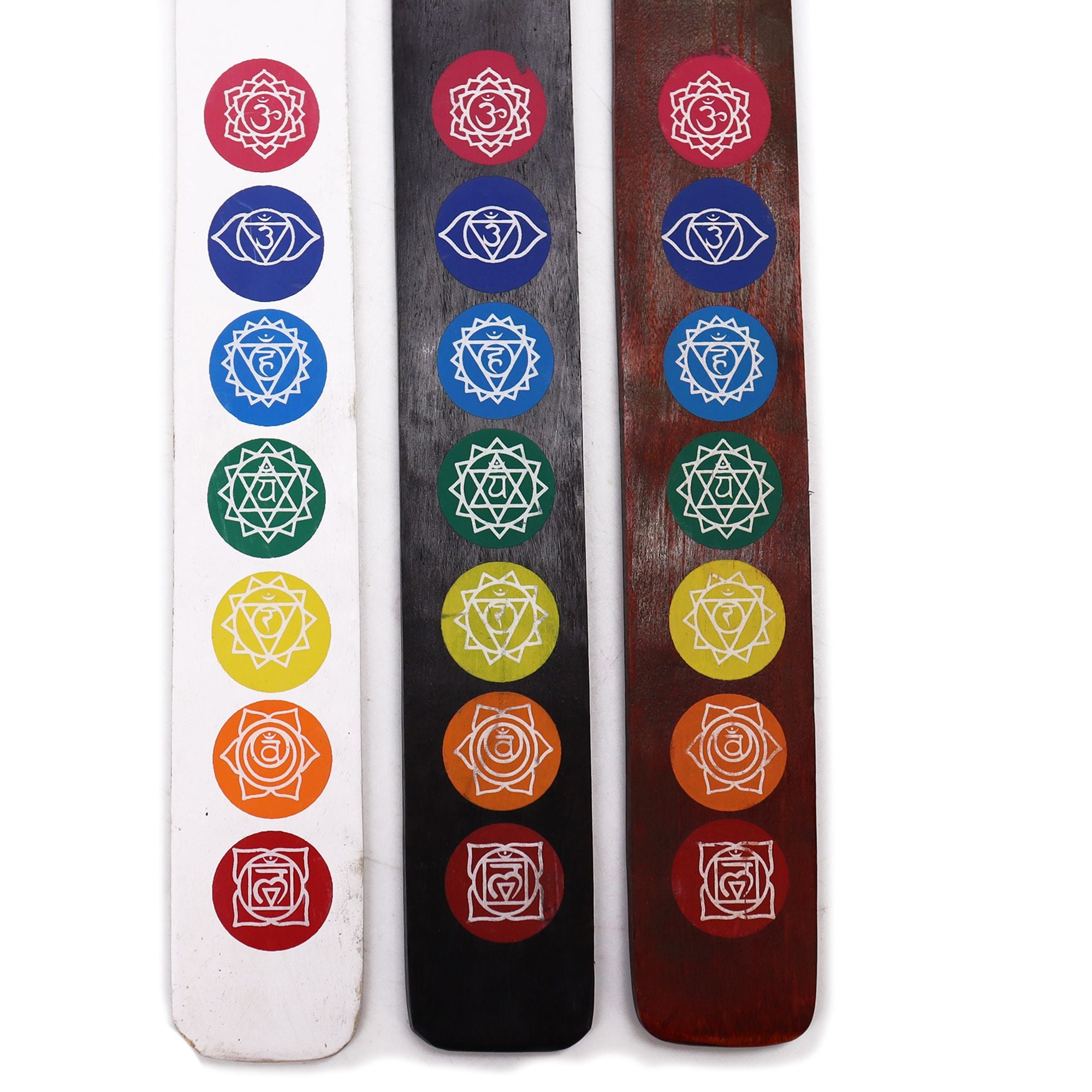 Chakra Ashcatcher in Black, Brown & White for Incense Burning