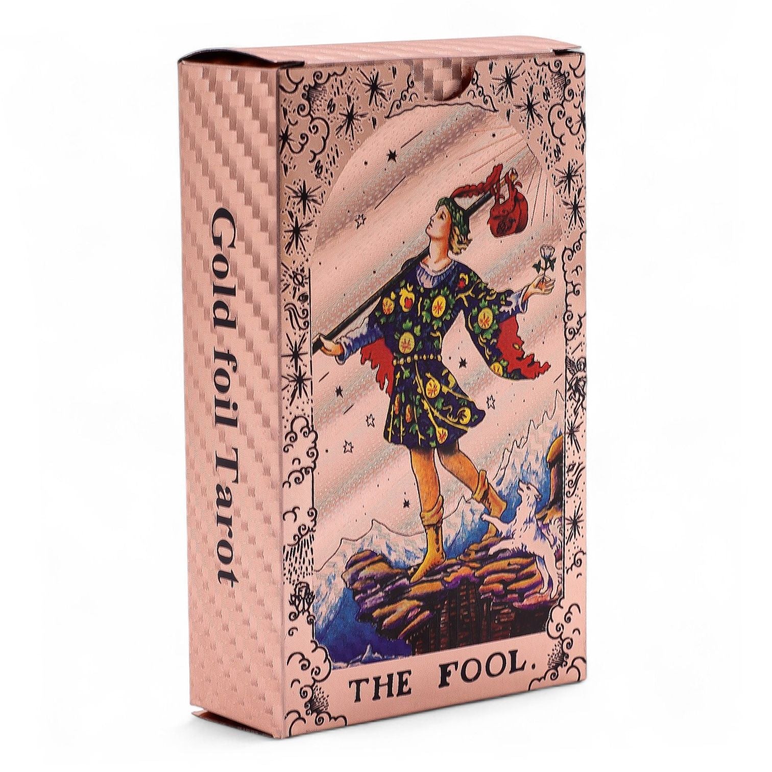 Rose Gold Foil Tarot Card Set with Moon Phase Booklet Included