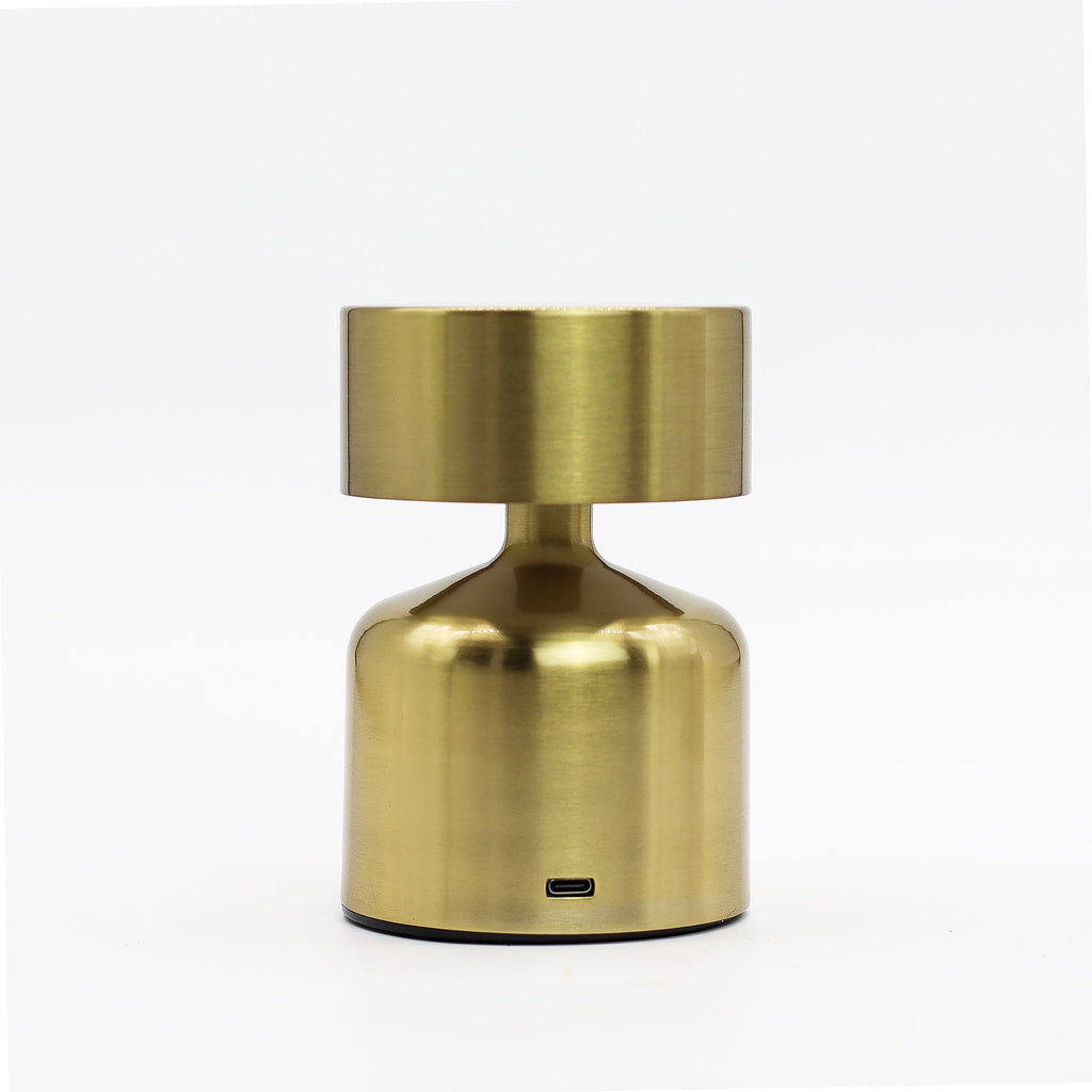 Touch Lamp Flat Mushroom Bronze USB C Rechargeable 400 Watt Design