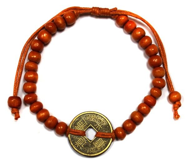 Good Luck Feng Shui Bracelets in Orange for Attracting Prosperity