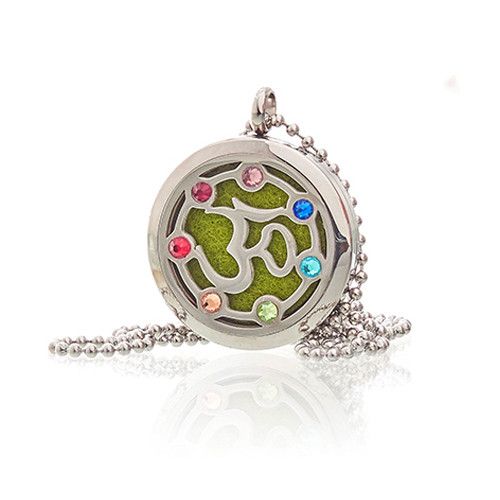Aromatherapy Jewellery Necklace OM Chakra 30mm for Diffusion