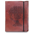 Medium Tree of Life Design Notebook with Secure Strap for Writing