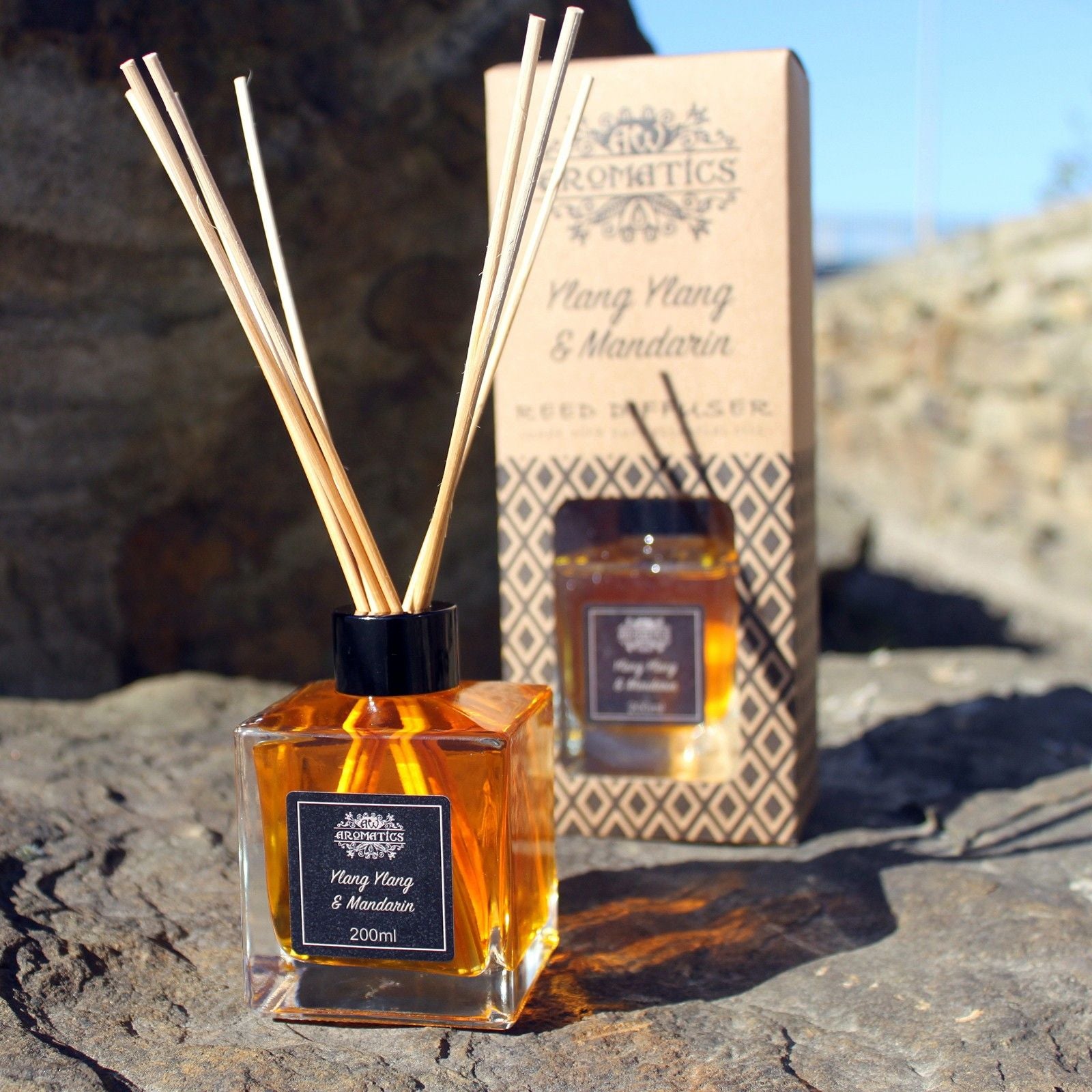 200ml Sage and Rosemary Essential Oil Reed Diffuser for Home