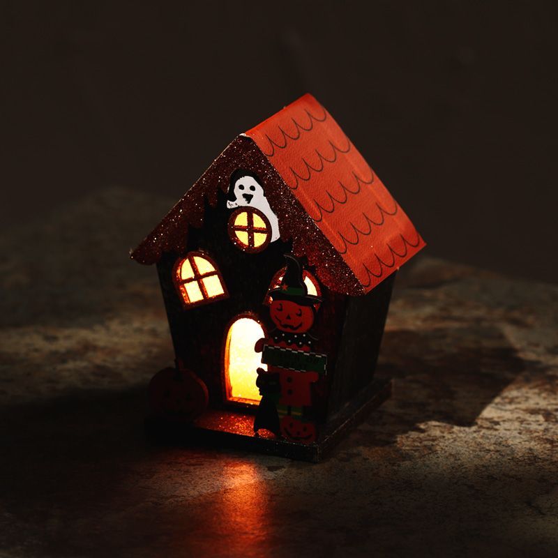 Trick or Treat Pumpkin House Halloween LED Decoration for Home