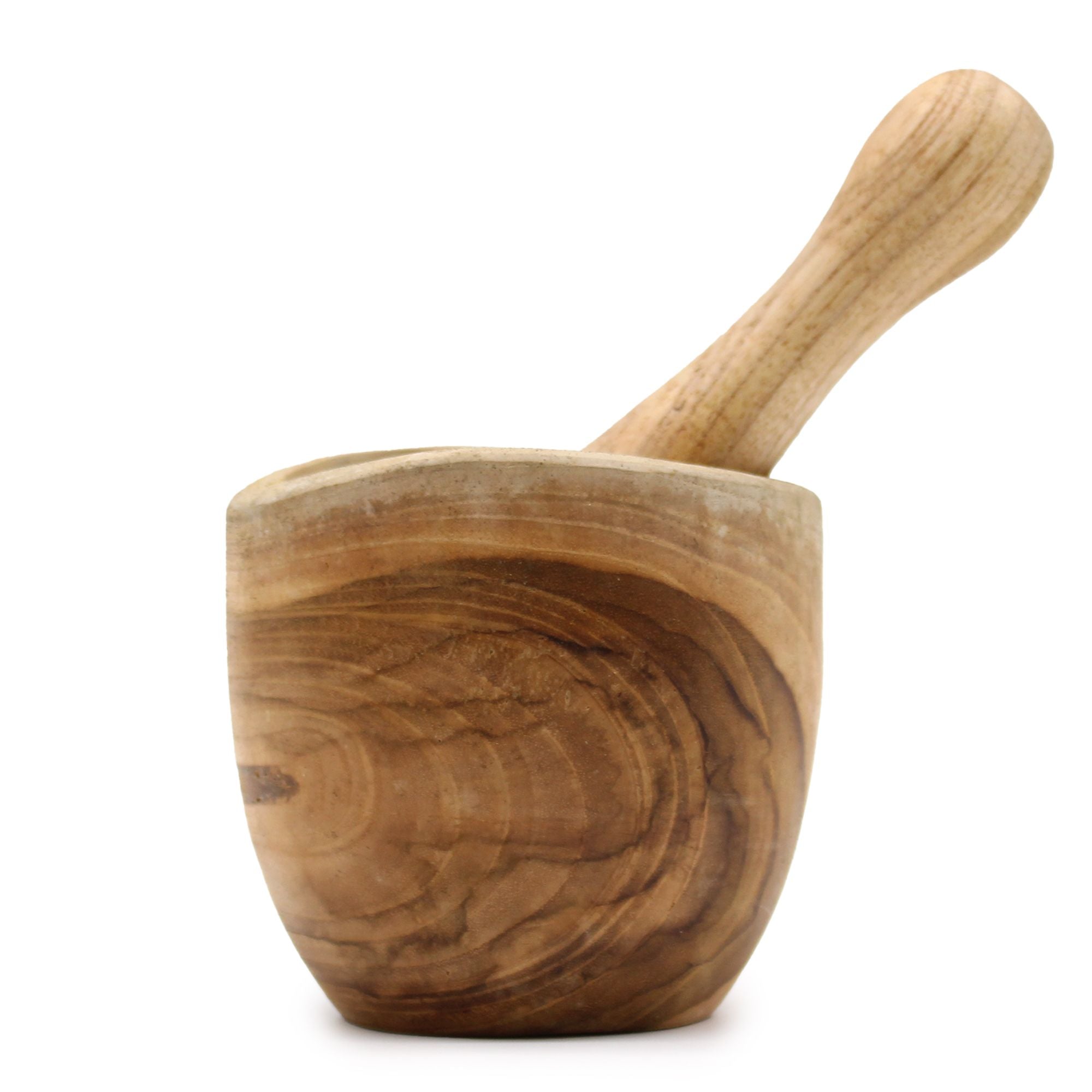 Ergo Teak Pestle and Mortar Small for Grinding Spices and Herbs