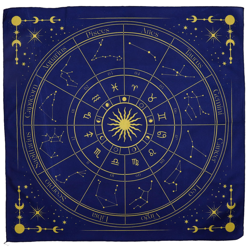 Zodiac Tarot Reading Cloth for Enriching Your Tarot Experience