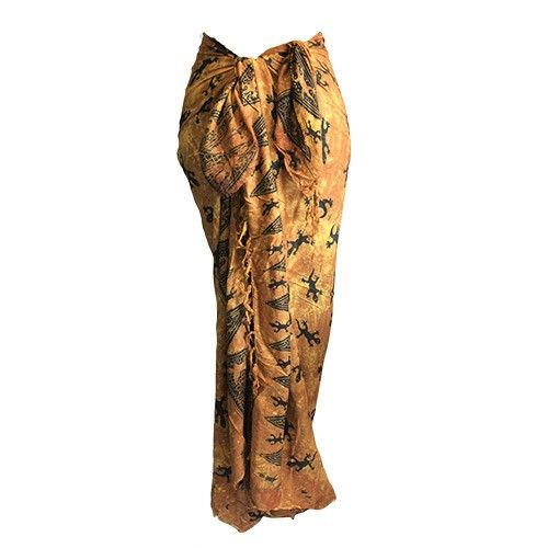 Bali Gecko Sarongs in Chocolate Stylish Versatile Fashion Accessory