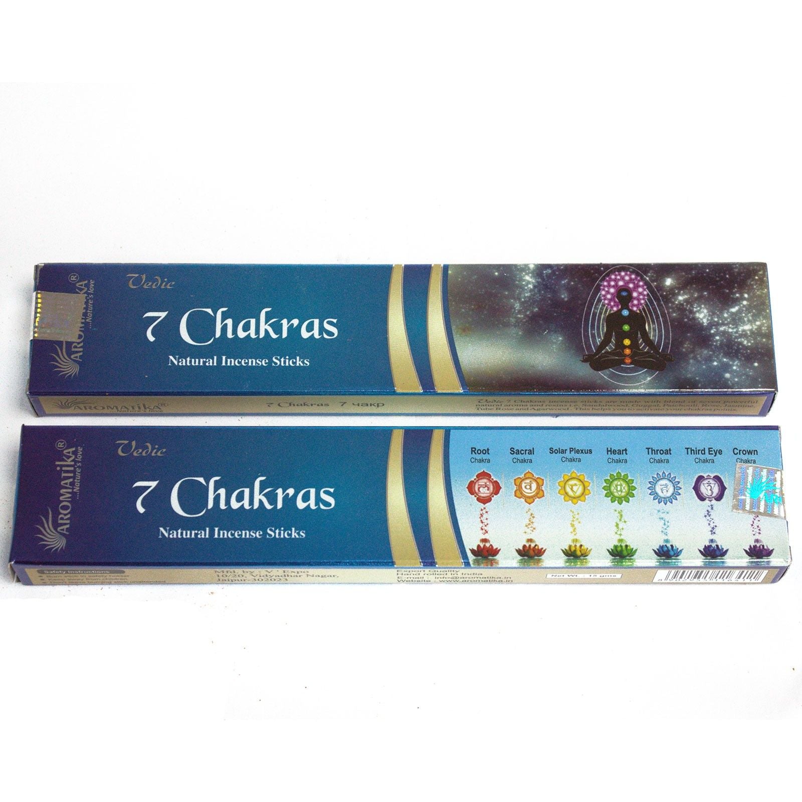 Vedic Incense Sticks 7 Chakras for Aromatic Home Fragrance Box
