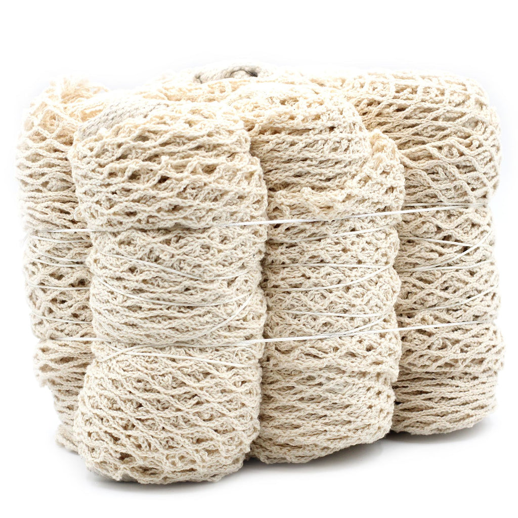 Pure Cotton Mesh Bag Natural for Eco Friendly Shopping Needs